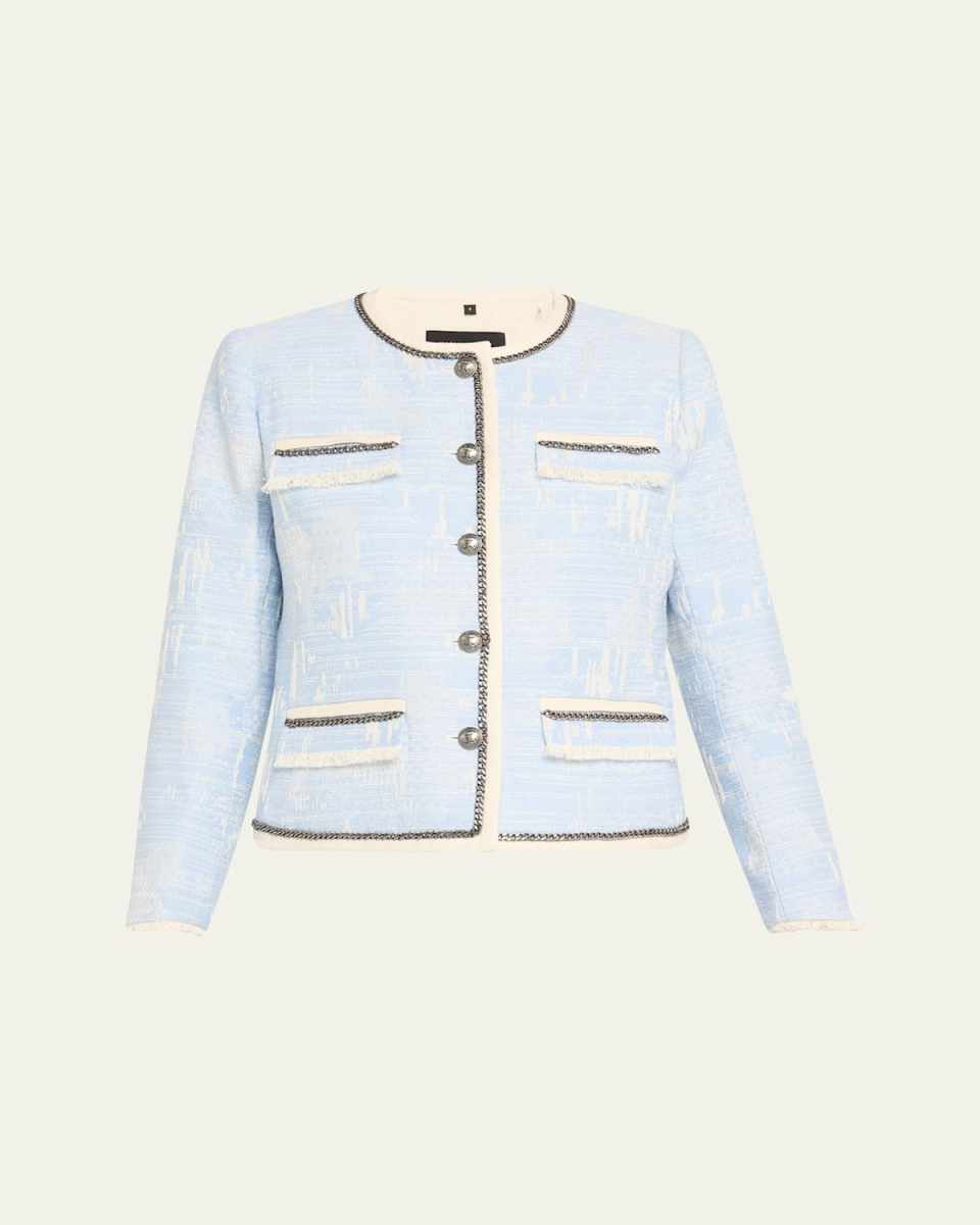 Lark Fringed Chain-Trim Jacket